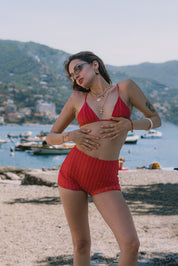 BELLA REVERSIBLE SWIM SHORTS