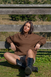 ZIMMI OVERSIZED CREW NECK JUMPER