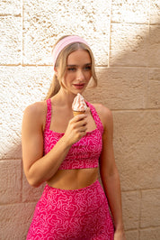 LUCI CROSS BACK SPORTS BRA